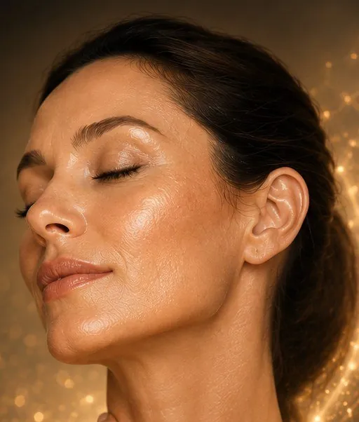 Pele saudável e naturalmente iluminada — resultado dos protocolos da Clínica Gabriela HOF